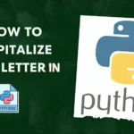 Capitalize first letter in Python