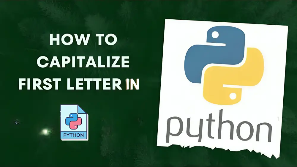Capitalize first letter in Python