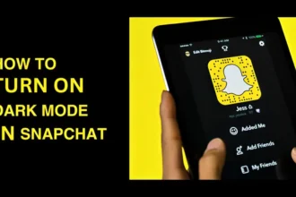 How to turn on dark mode in snapchat