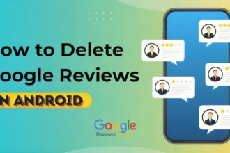 How to delete a google review on android